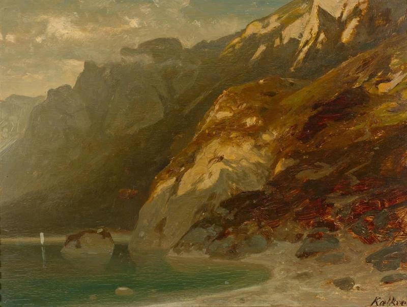 Leopold von Kalckreuth - lago di montagna